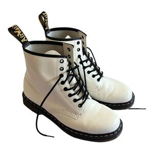 Dr. Martens White Combat Boots
